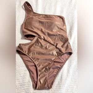 Victoria’s Secret metallic cutout one-piece swimsuit - MD